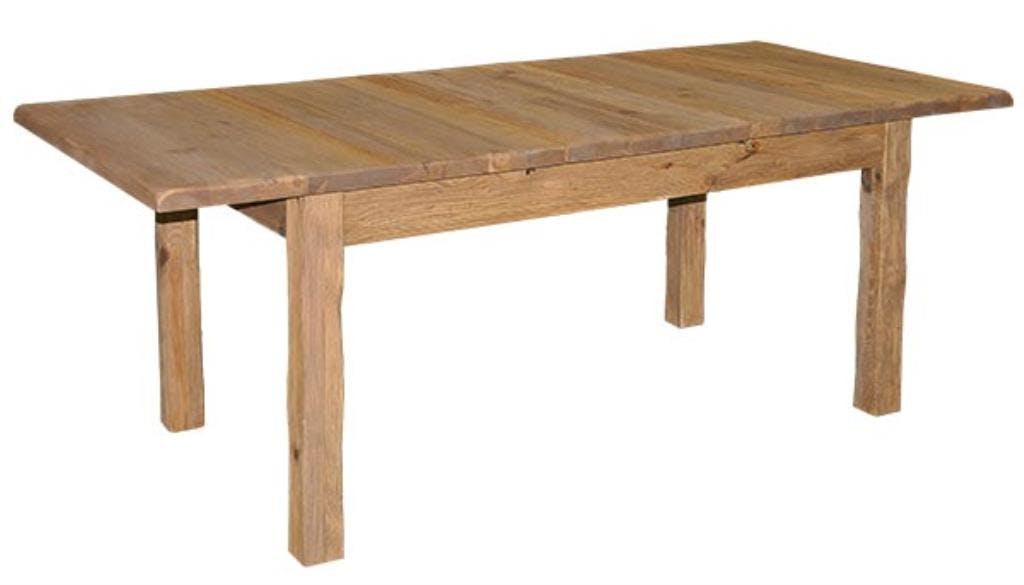 Table extensible 160/200cm Pin brossé lasuré LAUSANE