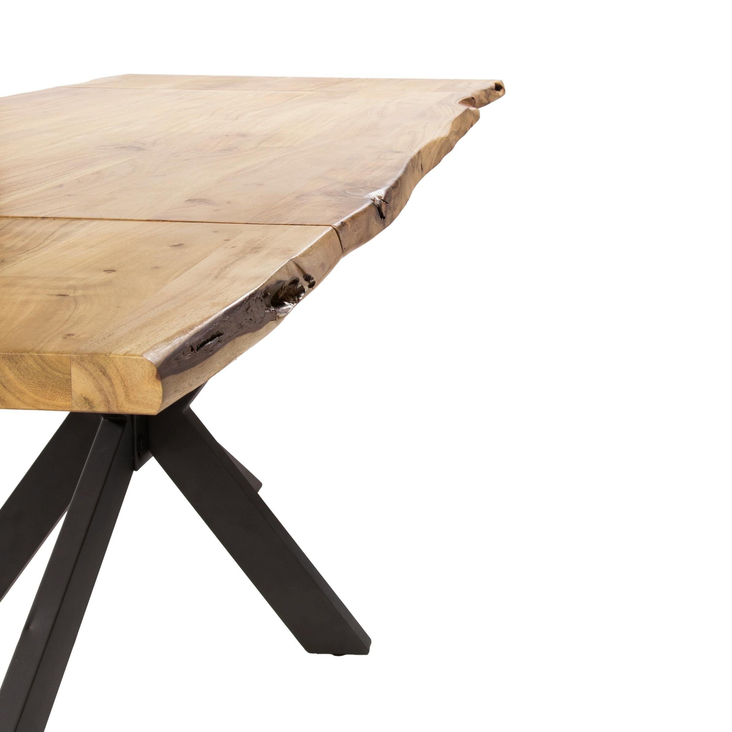 Table extensible 175/275 acacia bords irréguliers MELBOURNE | Tables à ...