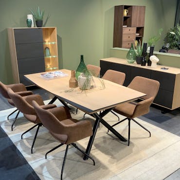 Table extensible en chêne blanc 200-290 cm ZONZA