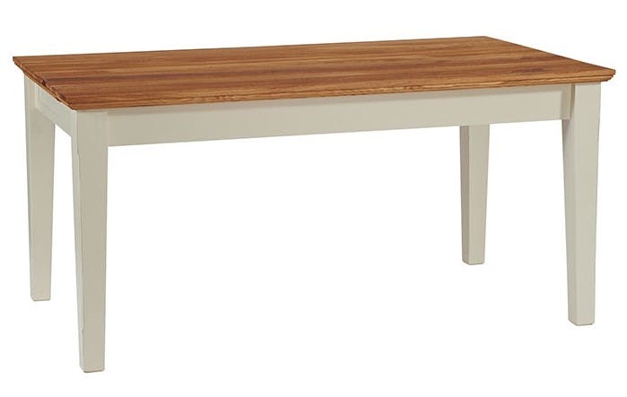 Table extensible crème Bord de mer 160/200cm Chêne huilé BRIEUC