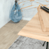 Table extensible design en bois de chêne blanc et verre 240 cm MESSINE