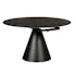 Table extensible design en céramique noire 135 cm OTTAWA