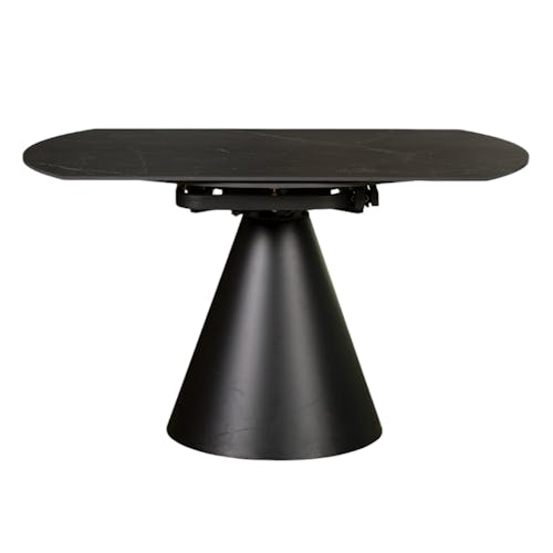 Table extensible design en céramique noire 135 cm OTTAWA