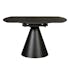 Table extensible design en céramique noire 135 cm OTTAWA