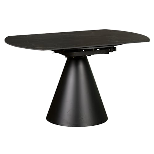 Table extensible design en céramique noire 135 cm OTTAWA