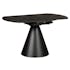 Table extensible design en céramique noire 135 cm OTTAWA