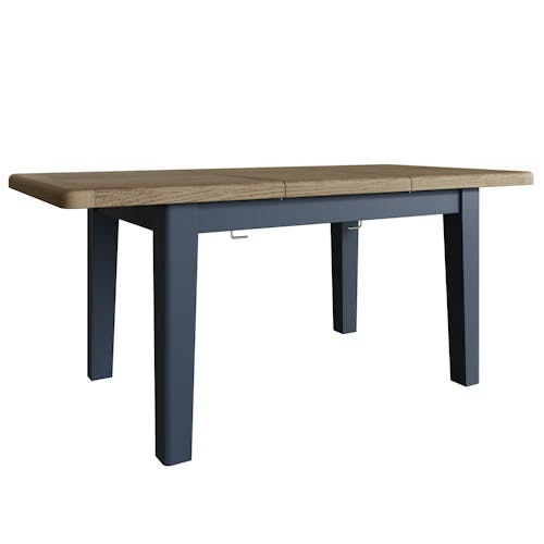 Table extensible en bois finition bleu profond 130-180 cm HOVE