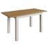 Table extensible en bois finition gris clair 120-160 cm BATH