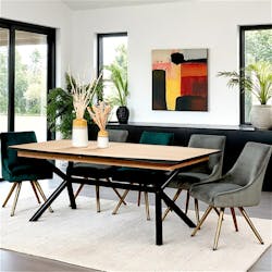Table extensible en chêne blanc 200-290 cm ZONZA