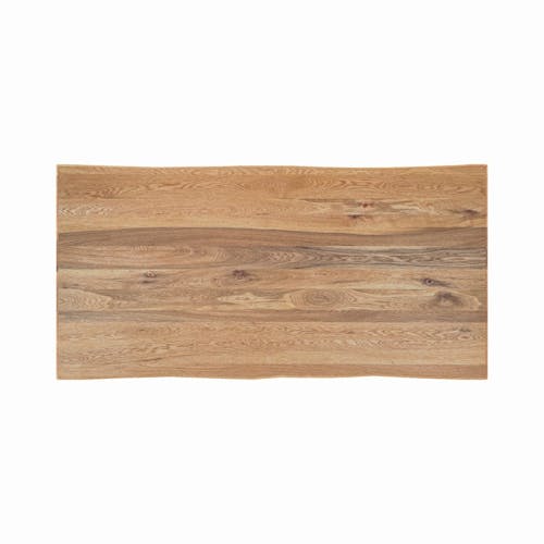 Table extensible en chêne huilé avec bords naturels 180 cm ETNA