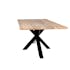 Table extensible en chêne huilé bords naturels 200 cm ETNA