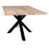 Table extensible en chêne huilé bords naturels 180 x 90 cm ETNA