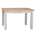 Table extensible grise en chêne 120-160 cm PAROS