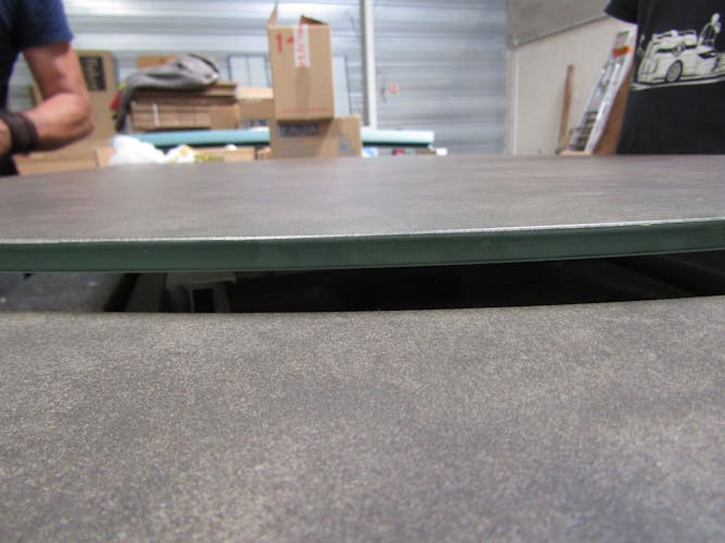 Table extensible verre gris foncé pied mikado 140-200 cm OTTAWA