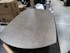 Table extensible verre gris foncé pied mikado 140-200 cm OTTAWA