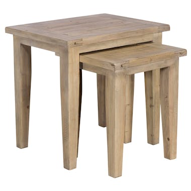 Table gigogne bois recyclé clair SALERNE