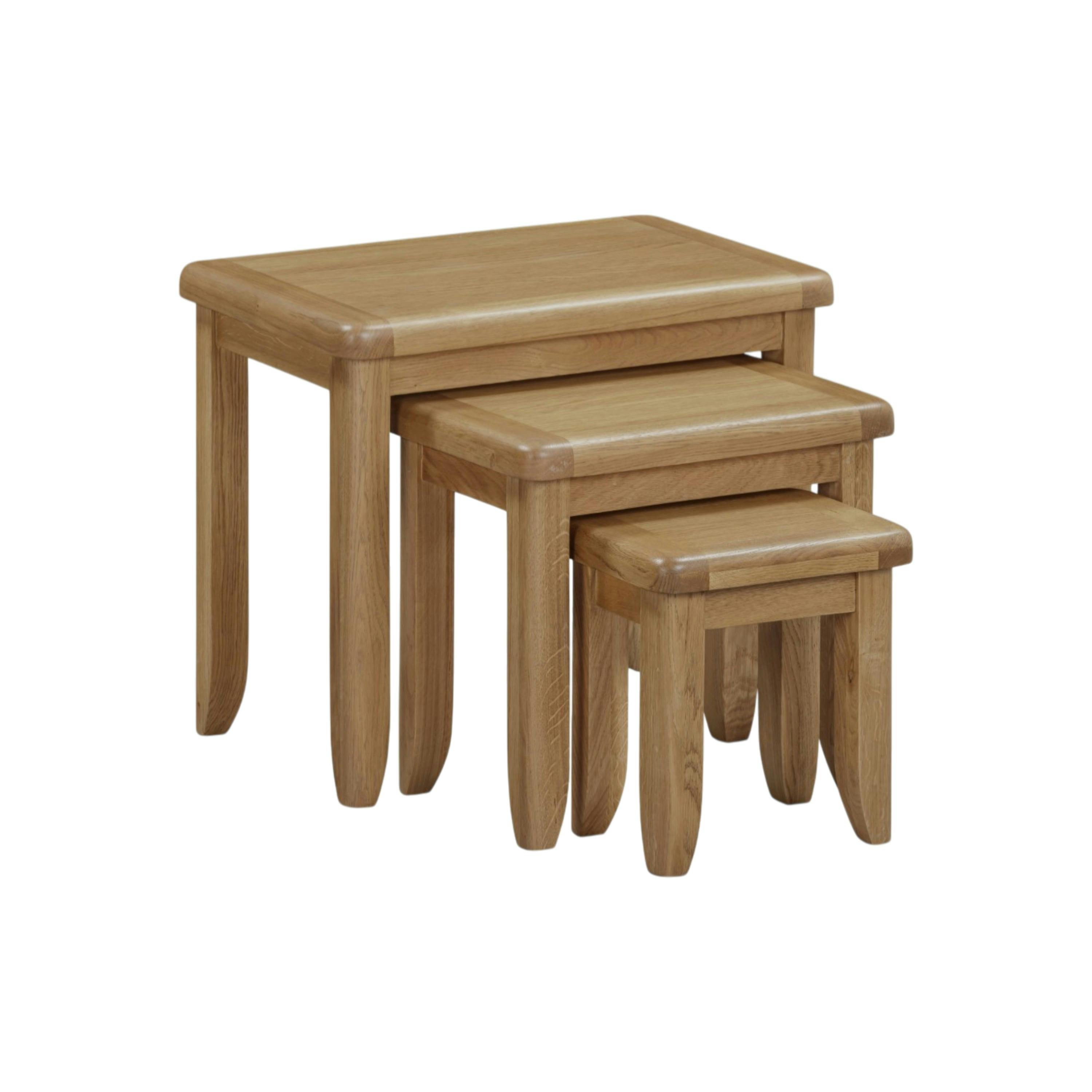 Table gigogne bois style campagne (lot de 3) VALMONT