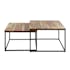 Table gigogne carrée en bois d'acacia massif (lot de 2) MELBOURNE