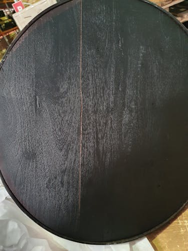 Table gigogne noire HALIFAX (2 pièces)