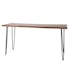 Table haute bois d'acacia massif métal 180 cm MELBOURNE