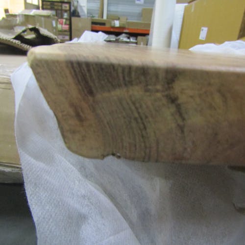 Table haute bois d'acacia massif métal 180 cm MELBOURNE