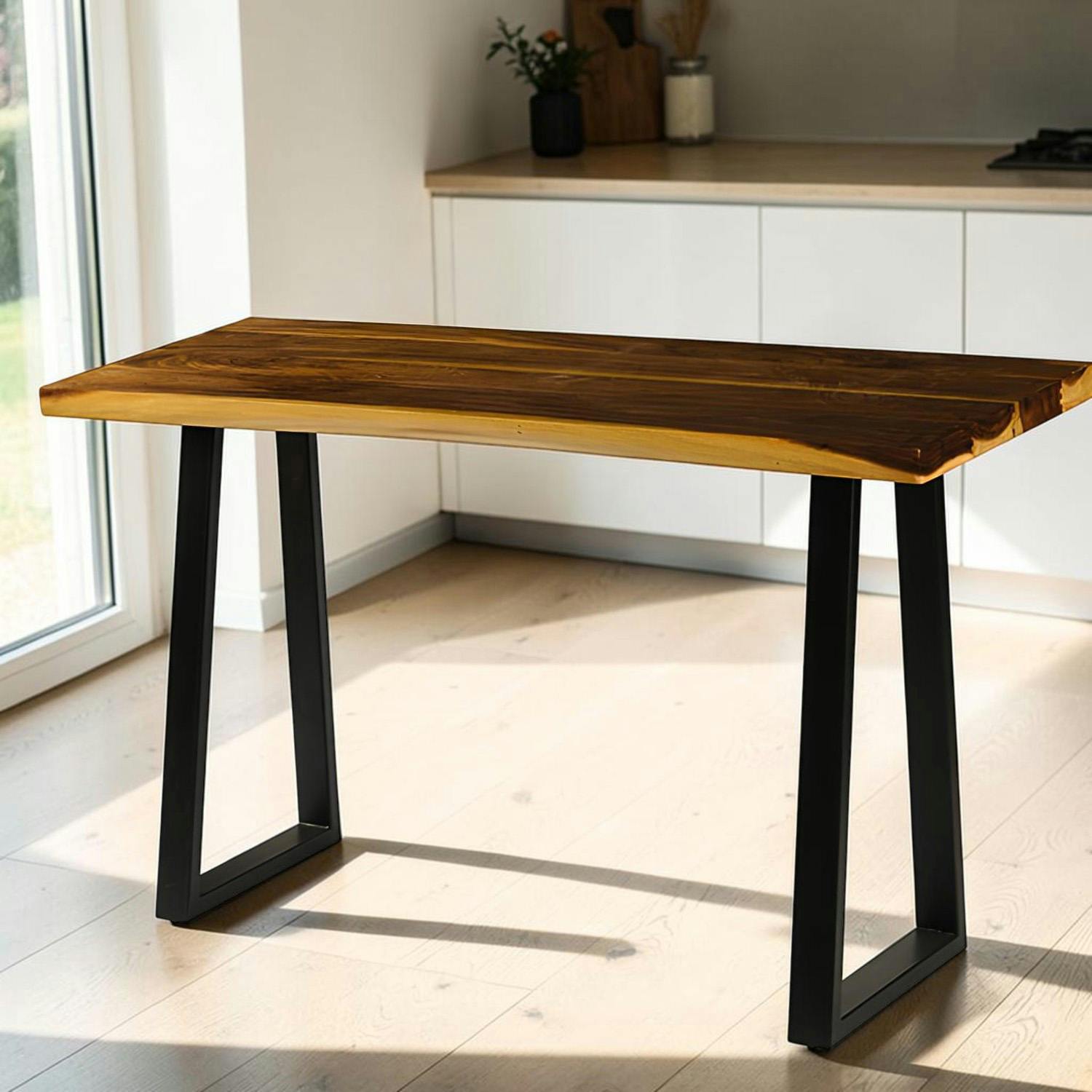 Table haute en bois de suar massif 180 cm NAUTA