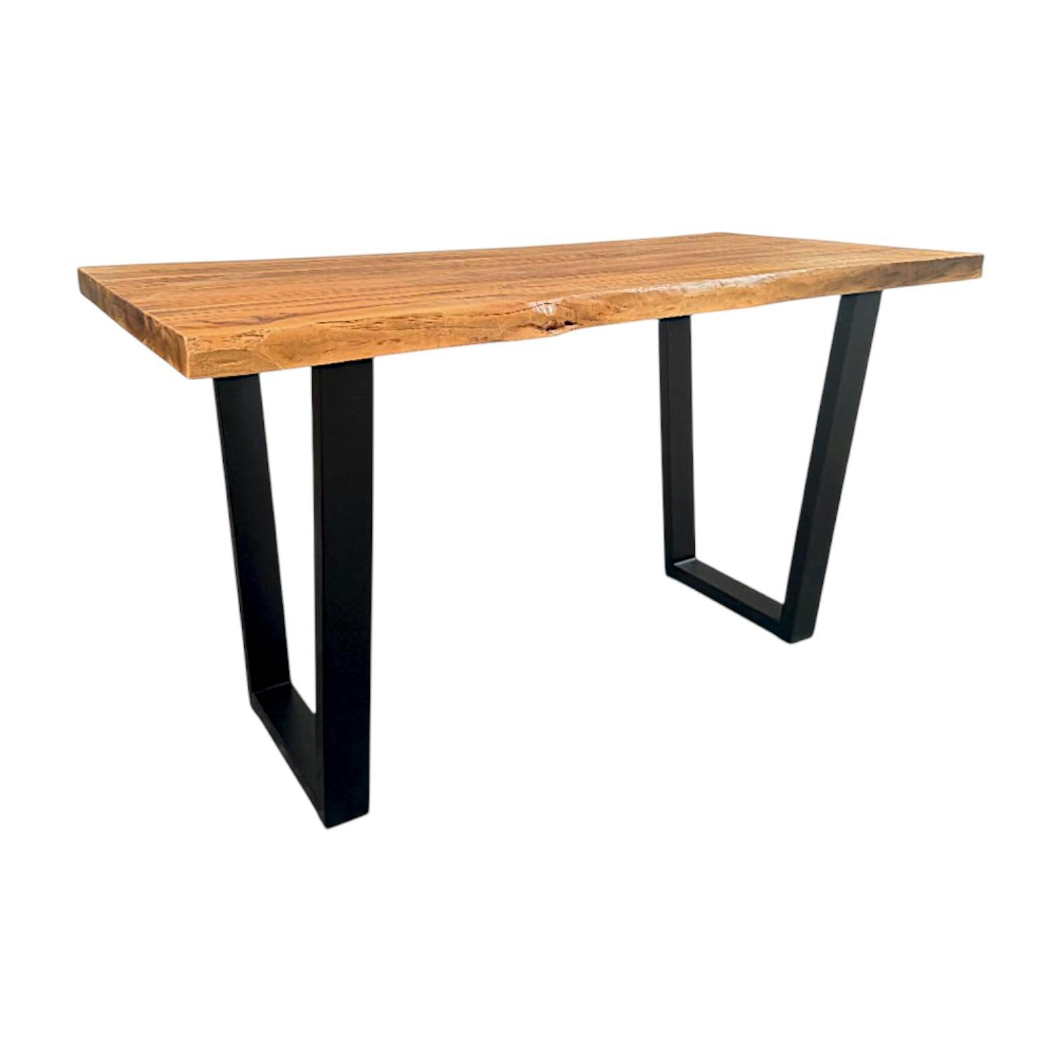 Table haute en bois de teck recyclé 190 cm TIMOR