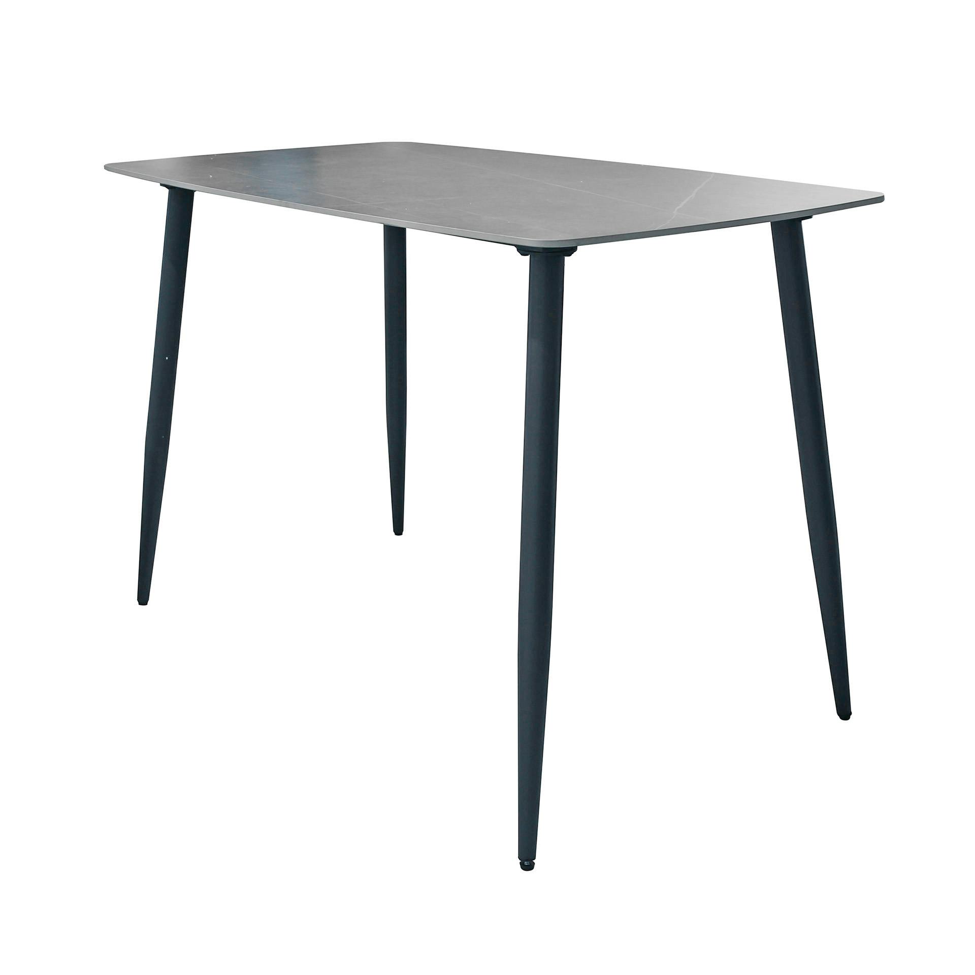 Table haute en céramique grise 140 cm GALWAY