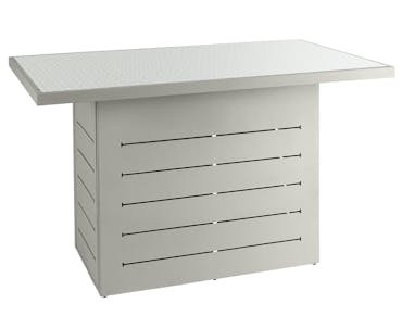  Table haute extérieure en aluminium gris avec motifs graphiques (1 pièce) LANZAROTE