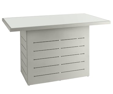  Table haute extérieure en aluminium gris et en verre (1 pièce) LANZAROTE