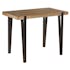 Table haute mange-debout en sapin massif doublé et pieds métal 140x80x105cm EPIKA