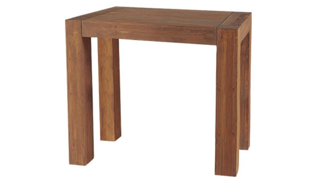 Table haute mange-debout Moderne 120cm Pin lasuré MICHIGAN