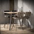 Table haute mange debout rectangulaire en bois metal style contemporain