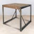 Table haute mange debout en bois recycle et metal style industriel