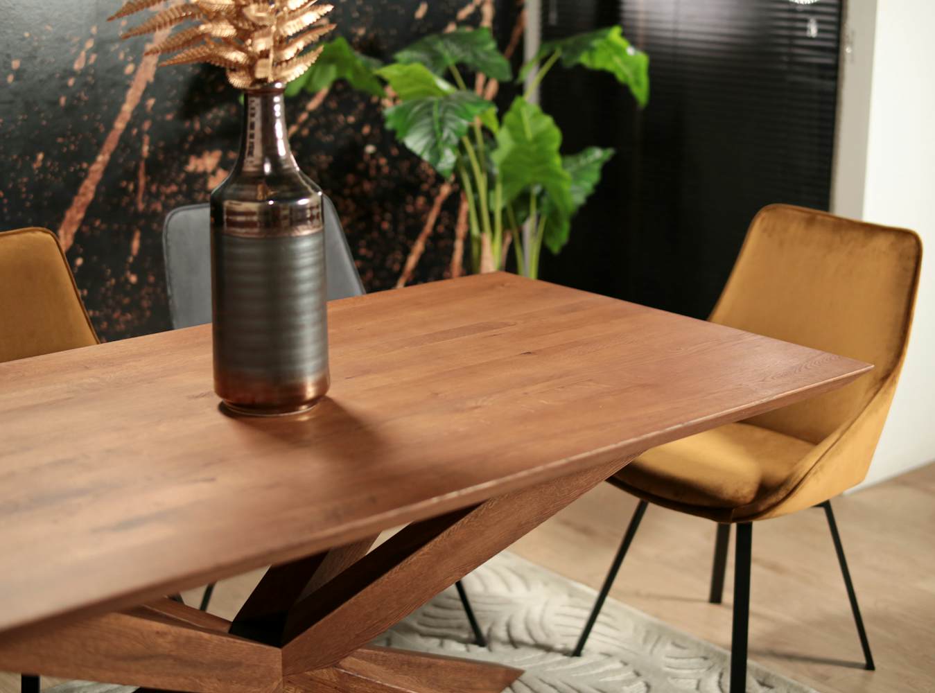 Table mikado en chêne 180 cm OKA Tables à manger Pier Import