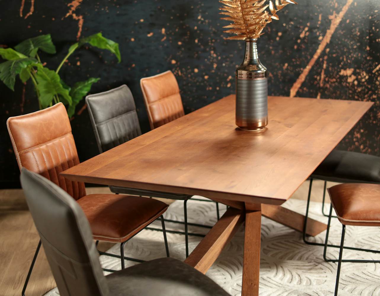 Table mikado en chêne 200 cm OKA Tables à manger Pier Import