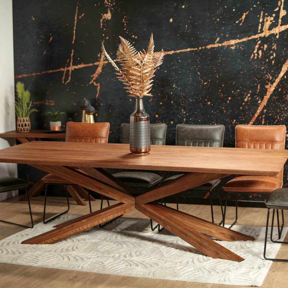 Table mikado en chêne 240 cm OKA Tables à manger Pier Import