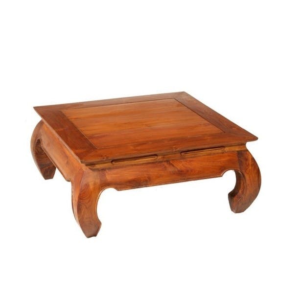 Table opium 80 x 80 cm teck BISHO
