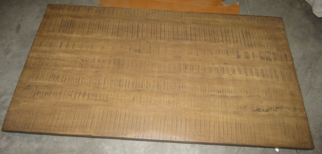 Table pied central bois de manguier 165 cm LUCKNOW