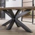 Table pied central bois de manguier 230 cm LUCKNOW