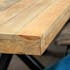 Table pied central en bois recyclé 200 cm CANBERRA