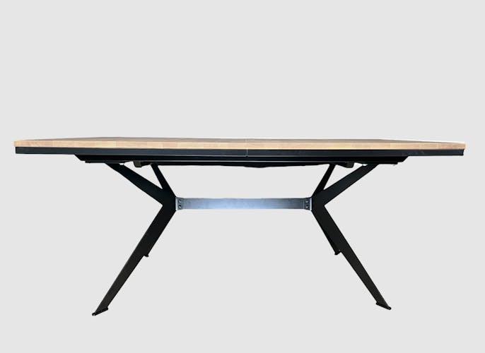 Table rectangulaire extensible en chêne blanc 180 cm PALERME