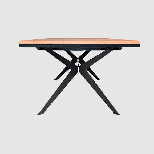 Table rectangulaire extensible en chêne brun 180 cm PALERME