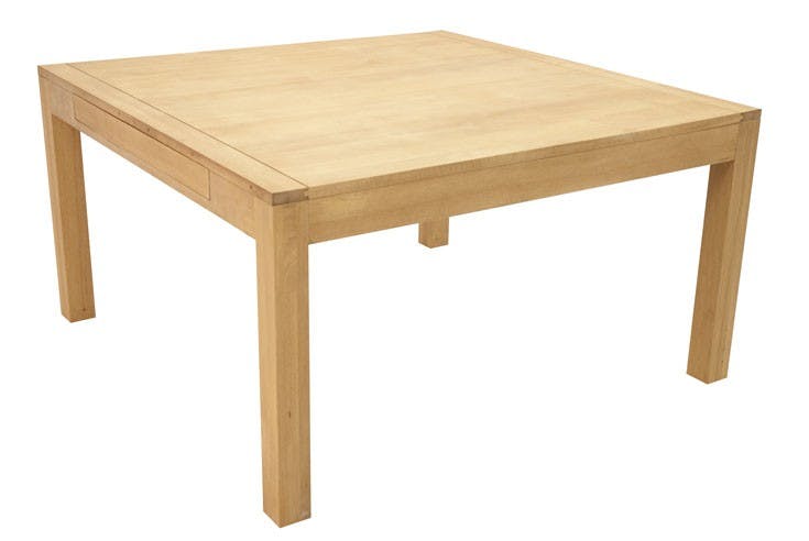 Table repas carrée extensible hévéa 140/240cm OLGA