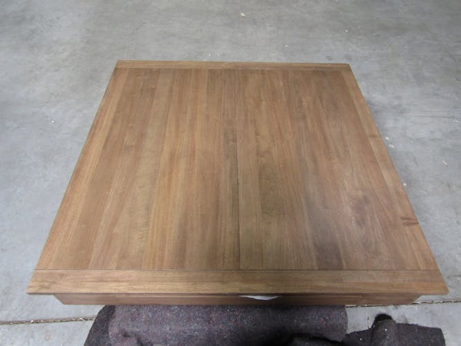 Table repas carrée extensible hévéa 140/240cm OLGA