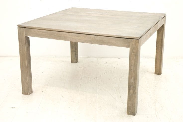 Table repas carrée hévéa 125cm HELENA