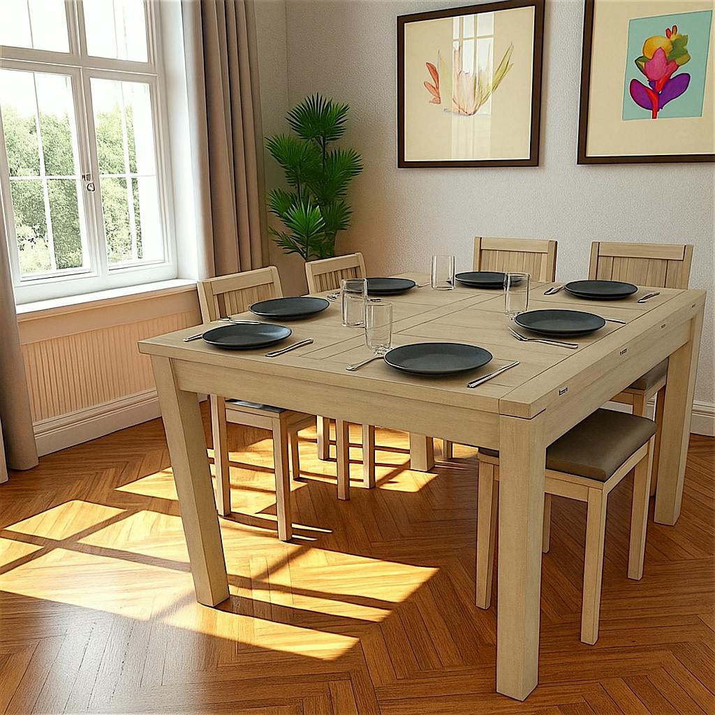 TABLE REPAS EXTENSIBLE 100/200CM ATTAN