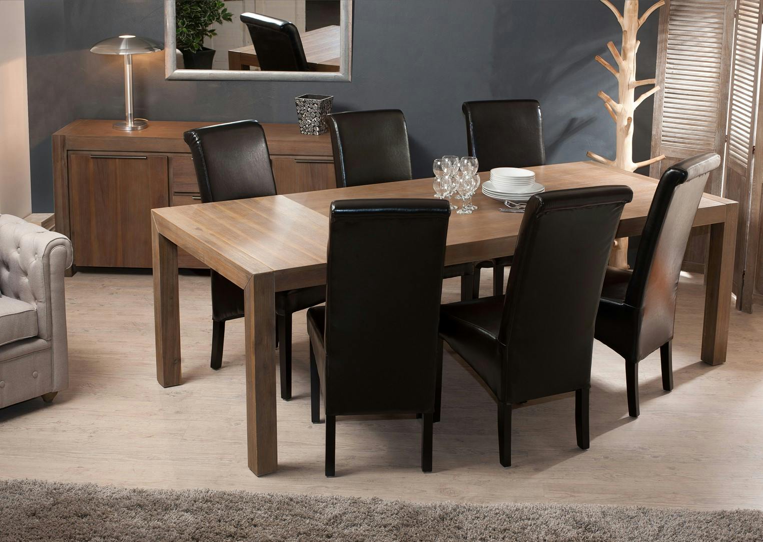 Table repas extensible acacia 180/230cm NANY