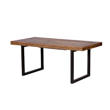  Table de repas extensible bois recycle FSC metal style industriel