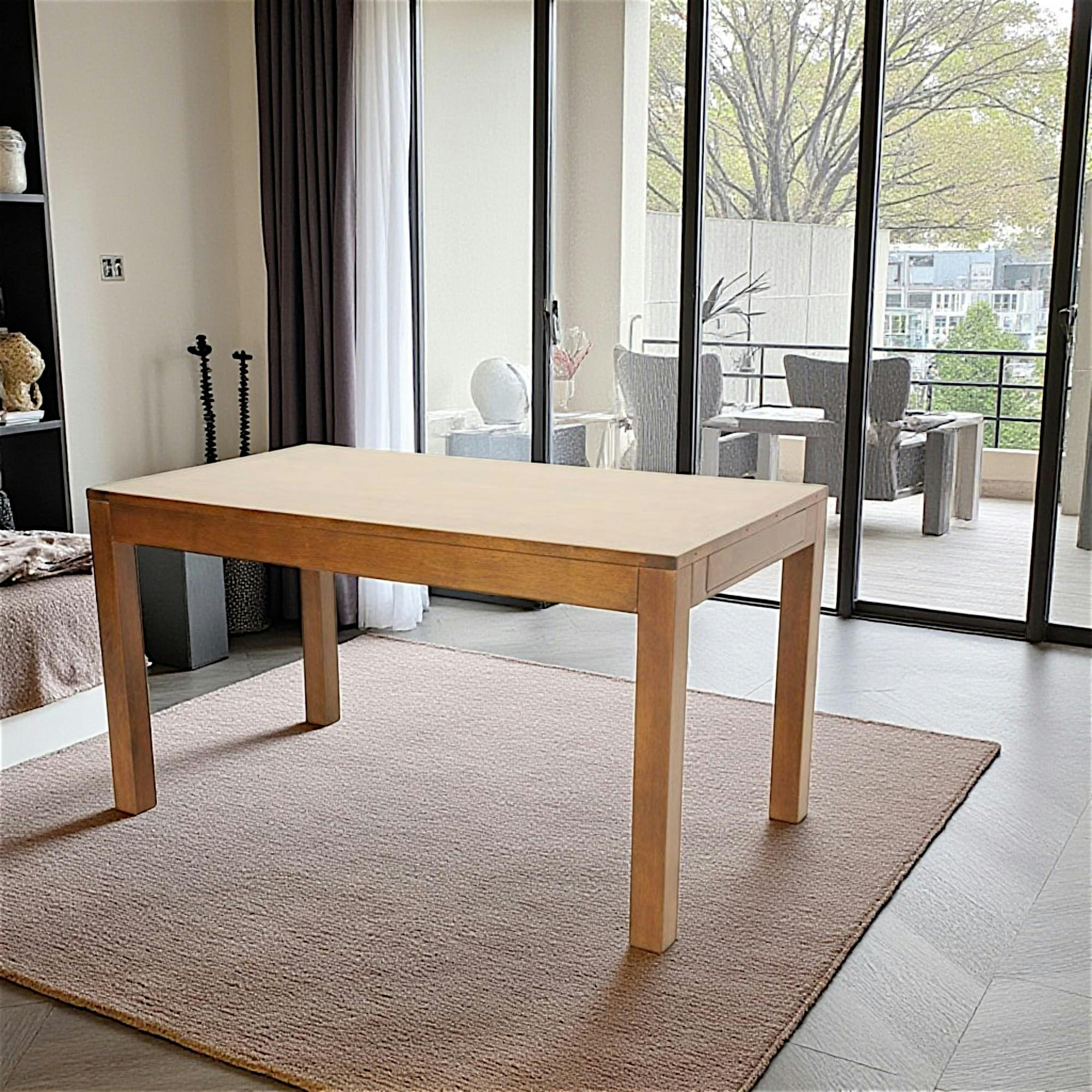 Table repas extensible hévéa 140/230cm OLGA